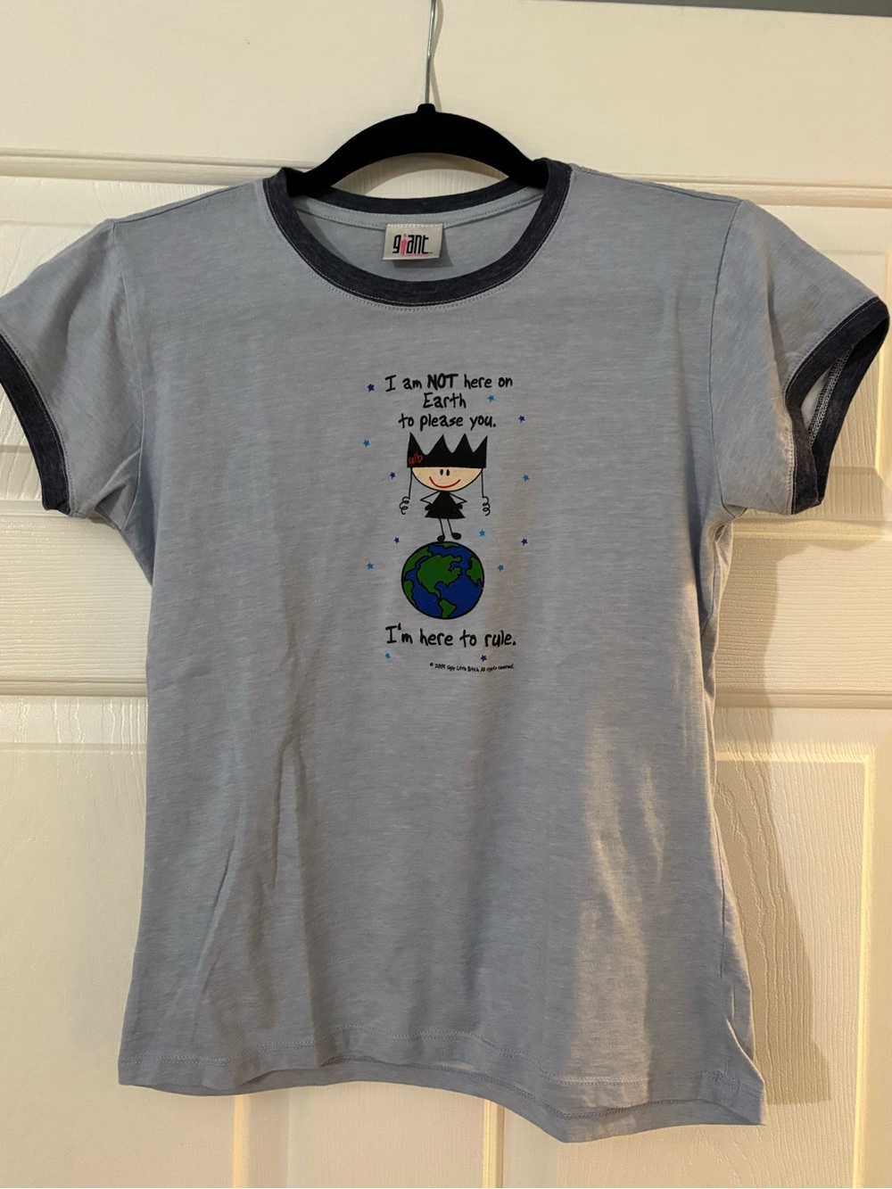 Giant Y2K Girl Power collectible baby tee shirt - medium